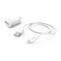 Фото Комплект зар./устр. Hama H-183266 2.4A для Apple кабель Apple Lightning белый (00183266). Интернет-магазин Vseinet.ru Пенза