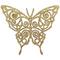 Фото № 1 Набор украшений "Бабочки" (6шт) 11см, цвет: золото арт.005633