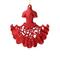 Фото № 0 Новогоднее подвесное елочное украшение Красное платье из полипропилена / 14,5*13см арт.75071