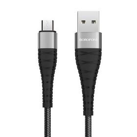 Фото BOROFONE BX32 "Munificent" USB-microUSB 2.4A 1M черный. Интернет-магазин Vseinet.ru Пенза