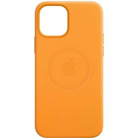 Фото Чехол (клип-кейс) Apple для Apple iPhone 12 mini Leather Case with MagSafe золотой апельсин (MHK63ZE/A). Интернет-магазин Vseinet.ru Пенза
