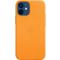 Фото № 1 Чехол (клип-кейс) Apple для Apple iPhone 12 mini Leather Case with MagSafe золотой апельсин (MHK63ZE/A)