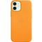 Фото № 2 Чехол (клип-кейс) Apple для Apple iPhone 12 mini Leather Case with MagSafe золотой апельсин (MHK63ZE/A)