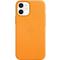 Фото № 4 Чехол (клип-кейс) Apple для Apple iPhone 12 mini Leather Case with MagSafe золотой апельсин (MHK63ZE/A)