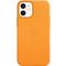 Фото № 6 Чехол (клип-кейс) Apple для Apple iPhone 12 mini Leather Case with MagSafe золотой апельсин (MHK63ZE/A)