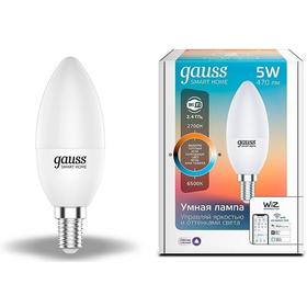 Фото Gauss Smart Home DIM+CCT E14 C37 5W 2700-6500K 470Lm 1110112. Интернет-магазин Vseinet.ru Пенза