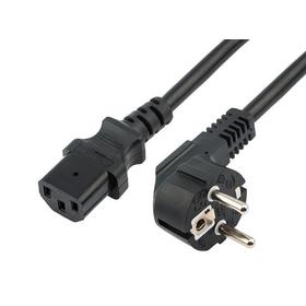 Фото REXANT (11-1131) ШНУР, ВИЛКА УГЛОВАЯ - ЕВРОРАЗЪЕМ С13, 3X0,75 ММ, ДЛИНА 1,8 М. Интернет-магазин Vseinet.ru Пенза