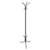 Фото Вешалка напольная Бюрократ Нова-3 НОВА-3/BLACK черный основание крестовина наконечники серый металлик крючки двойные для верхней одежды метал. (упак.:1шт). Интернет-магазин Vseinet.ru Пенза