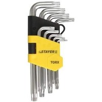 Набор Stayer 2743-H9 Ключи "MASTER" имбусовые короткие, Cr-V, сатинированное покрытие, пластик. держатель, T2-T10мм, 9 пред. Интернет-магазин Vseinet.ru Пенза
