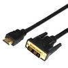 Фото REXANT ШНУР HDMI - DVI-D С ФИЛЬТРАМИ, ДЛИНА 2 МЕТРА (GOLD) (PE ПАКЕТ) 17-6304. Интернет-магазин Vseinet.ru Пенза