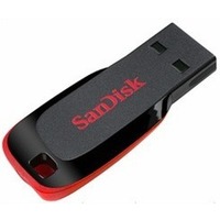 Фото Флешка SanDisk Cruzer Blade CZ50 64Гб,  USB 2.0, черная с красным (SDCZ50-064G-B35). Интернет-магазин Vseinet.ru Пенза
