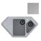 Фото № 0 Мойка GranAlliance G-60 (965 х495мм) двухчашевая ,белая с сифоном
