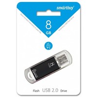 Флешка SmartBuy V-CUT SB8GBVC-K 8Гб, USB 2.0, черный (SB8GBVC-K). Интернет-магазин Vseinet.ru Пенза