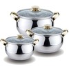 Фото Набор кастрюль KELLI KL-4206 / 6 предметов / нержавеющая сталь. Интернет-магазин Vseinet.ru Пенза