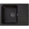 Фото Кухонная мойка GRANFEST Quarz GF-Z13, кварц, 47.7см х 61.8см, черный [gf-z13-308]. Интернет-магазин Vseinet.ru Пенза