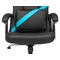 Фото № 32 Кресло игровое Бюрократ ZOMBIE DRIVER черный/голубой искусственная кожа с подголов. крестовина пластик