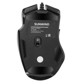 Фото Мышь SUNWIND SW-M900G, игровая, лазерная, проводная, USB, черный [gm816]. Интернет-магазин Vseinet.ru Пенза