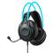 Фото № 7 Наушники с микрофоном A4Tech Fstyler FH200U серый/синий 2м мониторные USB оголовье (FH200U BLUE)