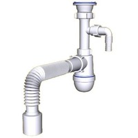 Сифон АНИ 1 1/2"* 40 с отводом ст. м с г/тр (С0310). Интернет-магазин Vseinet.ru Пенза