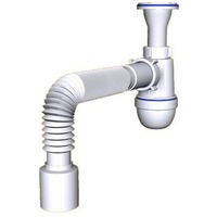 Сифон АНИ 1 1/4 "* 40 с гибкой трубой 40 х 50 (С2010). Интернет-магазин Vseinet.ru Пенза