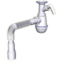Сифон АНИ ГРОТ 1 1/2 "* 40 с отв. с/м c г/тр. 40х40/50 (А2015). Интернет-магазин Vseinet.ru Пенза