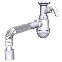 Сифон АНИ ГРОТ 1 1/2 "* 40 с отв. с/м c г/тр. 40х50 (А2010). Интернет-магазин Vseinet.ru Пенза