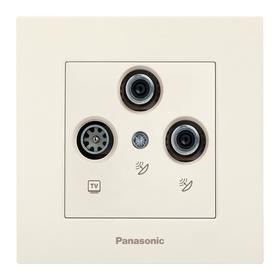 Розетка телевизионная Panasonic Karre Plus (WKTC04662BG-RU) скрыт. IP20 бежевый (упак.:1шт). Интернет-магазин Vseinet.ru Пенза Фото Розетка телевизионная Panasonic Karre Plus (WKTC04662BG-RU) скрыт. IP20 бежевый (упак.:1шт). Интернет-магазин Vseinet.ru Пенза