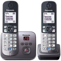 Радиотелефон Panasonic KX-TG6822RUM / 2 трубки / серый. Интернет-магазин Vseinet.ru Пенза