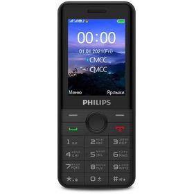 Фото Мобильный телефон Philips E172 Xenium черный моноблок 2Sim 2.4" 240x320 0.3Mpix GSM900/1800 FM microSD. Интернет-магазин Vseinet.ru Пенза