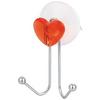 Фото Крючок двойной W2790-1 "Сердце" (крепление: присоска) арт.004720. Интернет-магазин Vseinet.ru Пенза