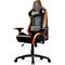 Фото № 1 Кресло игровое COUGAR Armor S, на колесиках, искусственная кожа, черный/оранжевый [cuarms]