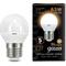Фото № 1 Упаковка ламп LED GAUSS E27, шар, 6.5Вт, 3000К, белый теплый, 10 шт. [105102107]