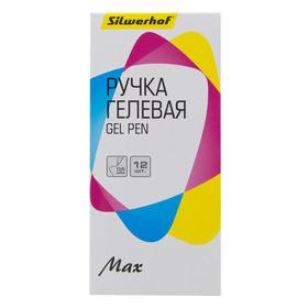 Фото Упаковка гелевых ручек SILWERHOF MAX, 0.5мм, цвет чернил: черный. Интернет-магазин Vseinet.ru Пенза