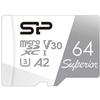 Фото Флеш карта microSDXC 64Gb Class10 Silicon Power SP064GBSTXDA2V20SP Superior + adapter. Интернет-магазин Vseinet.ru Пенза