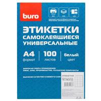 Фото Этикетки Buro A4 70x49.5мм 18шт на листе/100л./белый матовое самоклей. универсальная. Интернет-магазин Vseinet.ru Пенза
