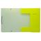 Фото № 2 Папка на резинке БЮРОКРАТ Double Neon DNE510YELBL, A4, 30мм корешок, пластик, 0.5мм, желтый