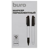 Фото Упаковка перманентных маркеров BURO 2.5 мм, пулевидный пишущий наконечник, синий. Интернет-магазин Vseinet.ru Пенза