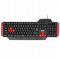 Фото № 0 Клавиатура SmartBuy SBK-200GU-K черная с красным проводная, USB, 