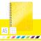 Фото № 5 Блокнот Leitz WOW, A5, в клеточку, спираль двойная, твердая обложка, желтый [46410016]
