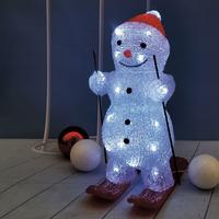 Фото Фигура Neon-Night Home Снеговик на лыжах фор.:снеговик 30лам. акрил (513-325). Интернет-магазин Vseinet.ru Пенза