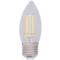 Фото № 1 Упаковка ламп филаментная REXANT E14, свеча, 9.5Вт, 2400К, белый нейтральный, 10 шт. [604-100]