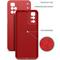 Фото № 2 Чехол (клип-кейс) BORASCO Microfiber Case, для Xiaomi Redmi 10, красный [40472]