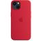 Фото № 0 Чехол (клип-кейс) Apple Silicone Case with MagSafe, для Apple iPhone 13 mini, красный [mm233ze/a]
