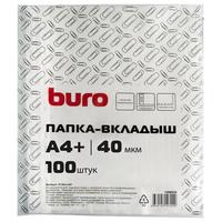 Фото Упаковка папок-вкладышей Buro тисненые, А4+, 40мкм, 100шт. Интернет-магазин Vseinet.ru Пенза