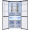 Фото № 6 Холодильник LEX LCD505BmID, металлик с синим