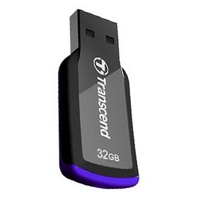 Фото Флешка Transcend JetFlash 360 32Гб,  USB 2.0, черная с фиолетовым (TS32GJF360). Интернет-магазин Vseinet.ru Пенза