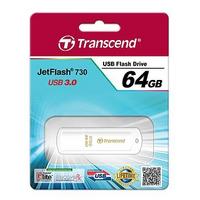 Фото Флешка Transcend JetFlash 730 64Гб, USB 3.0, белая (TS64GJF730). Интернет-магазин Vseinet.ru Пенза