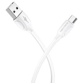 Фото Кабель Borofone BX19 USB 2.0 (am) - microUSB (bm), 1 м, белый. Интернет-магазин Vseinet.ru Пенза