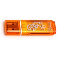 Флешка SmartBuy Glossy SB32GBGS-Or 32Гб, USB 2.0, оранжевая (SB32GBGS-Or). Интернет-магазин Vseinet.ru Пенза