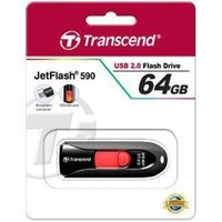 Флешка Transcend JetFlash 590 64Гб, USB 2.0, черная (TS64GJF590K). Интернет-магазин Vseinet.ru Пенза